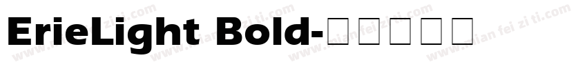 ErieLight Bold字体转换